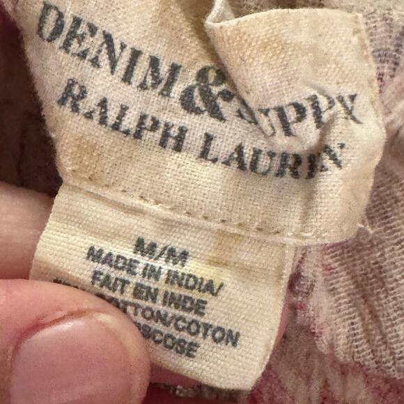 Denim & Supply by Ralph Lauren Boho 100% Cotton Ditzy floral top M - Picture 4 of 5